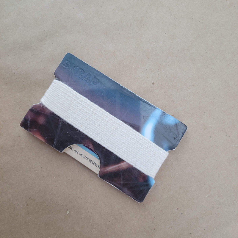 Slim Wallet from a Recycled Snowboard