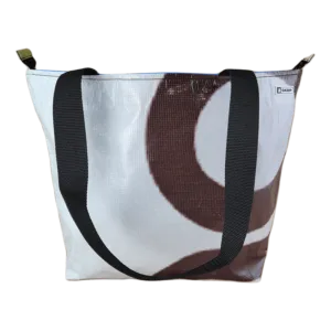 Zippered Tote Bag - Made from Recycled Billboards