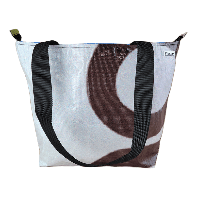 Zippered Tote Bag - Made from Recycled Billboards