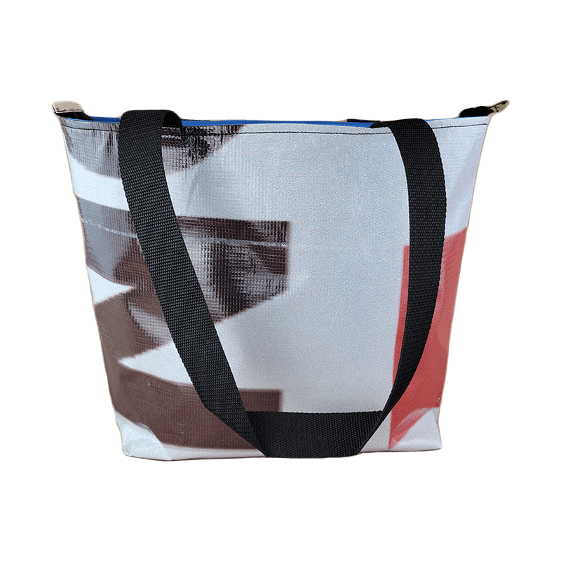 Zippered Tote Bag – Made from Recycled Billboards