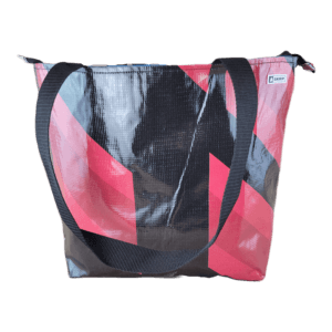 Zippered Tote Bag - Made from Recycled Billboards