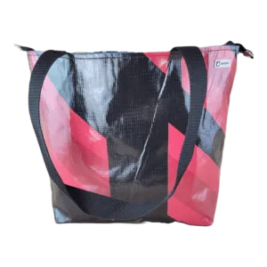 Zippered Tote Bag - Made from Recycled Billboards