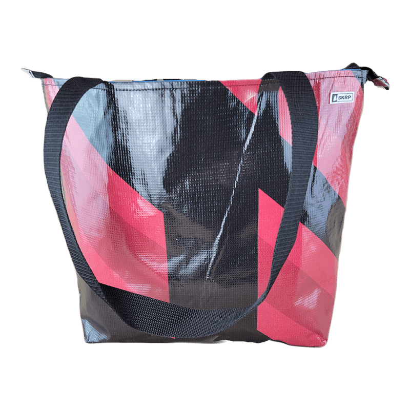 Zippered Tote Bag – Made from Recycled Billboards