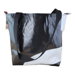 Zippered Tote Bag - Made from Recycled Billboards