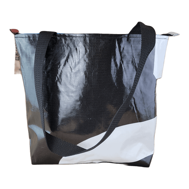 Zippered Tote Bag – Made from Recycled Billboards