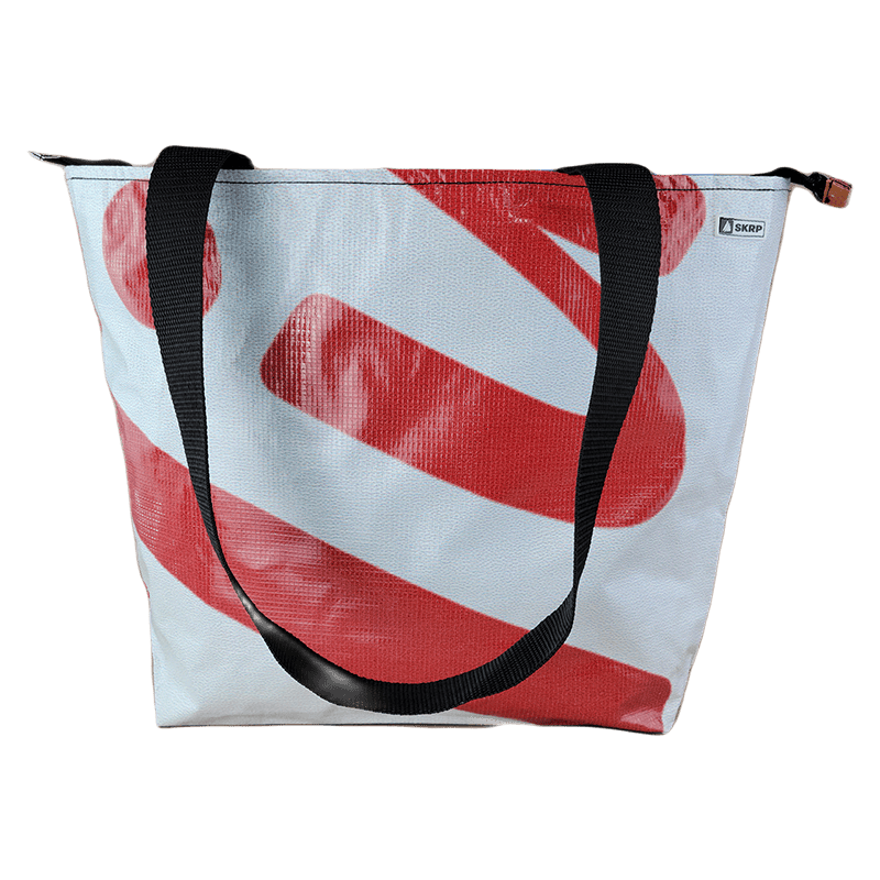 Zippered Tote Bag - Made from Recycled Billboards
