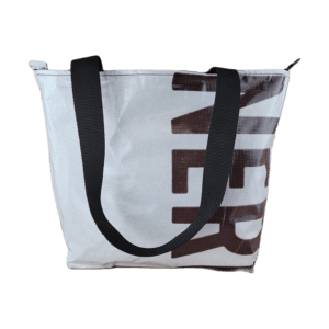 Zippered Tote Bag - Made from Recycled Billboards