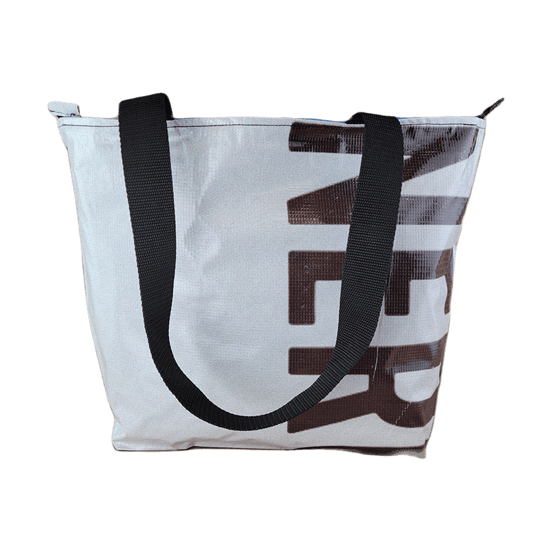 Zippered Tote Bag – Made from Recycled Billboards