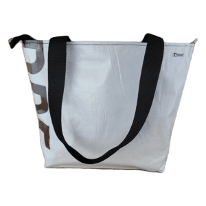 Zippered Tote Bag - Made from Recycled Billboards