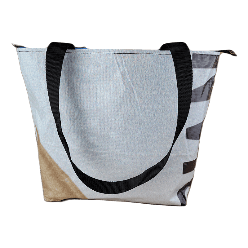 Zippered Tote Bag – Made from Recycled Billboards