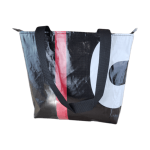 Zippered Tote Bag - Made from Recycled Billboards