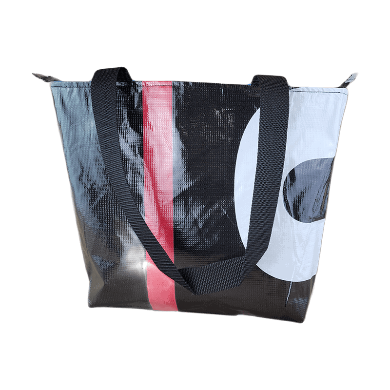 Zippered Tote Bag - Made from Recycled Billboards