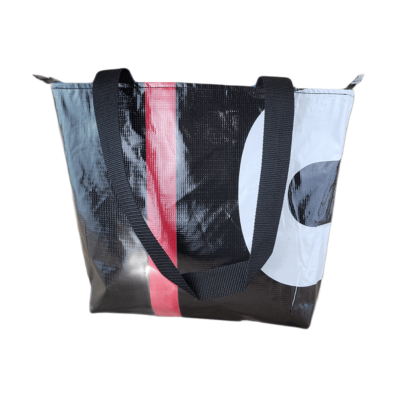 Zippered Tote Bag – Made from Recycled Billboards