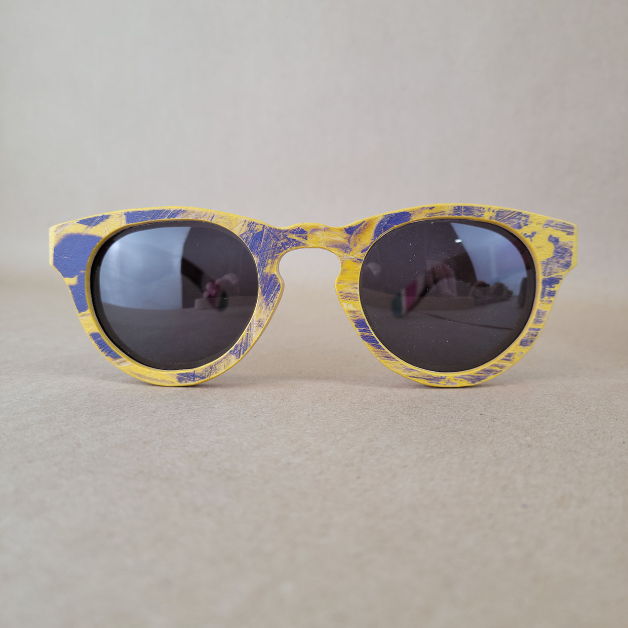 Recycled Wooden Skateboard Sunglasses (Rounded Lens Styles)