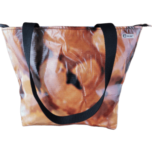 Zippered Tote Bag - Made from Recycled Billboards