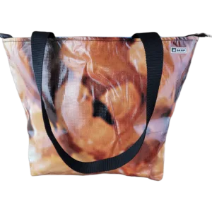 Zippered Tote Bag - Made from Recycled Billboards
