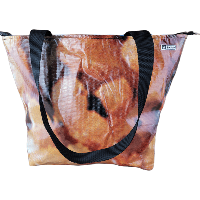 Zippered Tote Bag – Made from Recycled Billboards