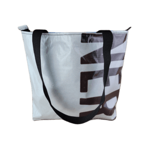 Zippered Tote Bag - Made from Recycled Billboards