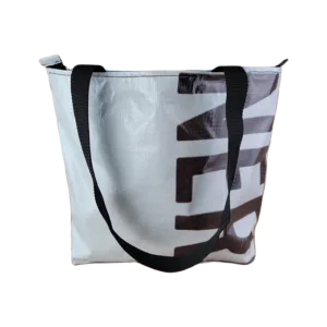 Zippered Tote Bag - Made from Recycled Billboards