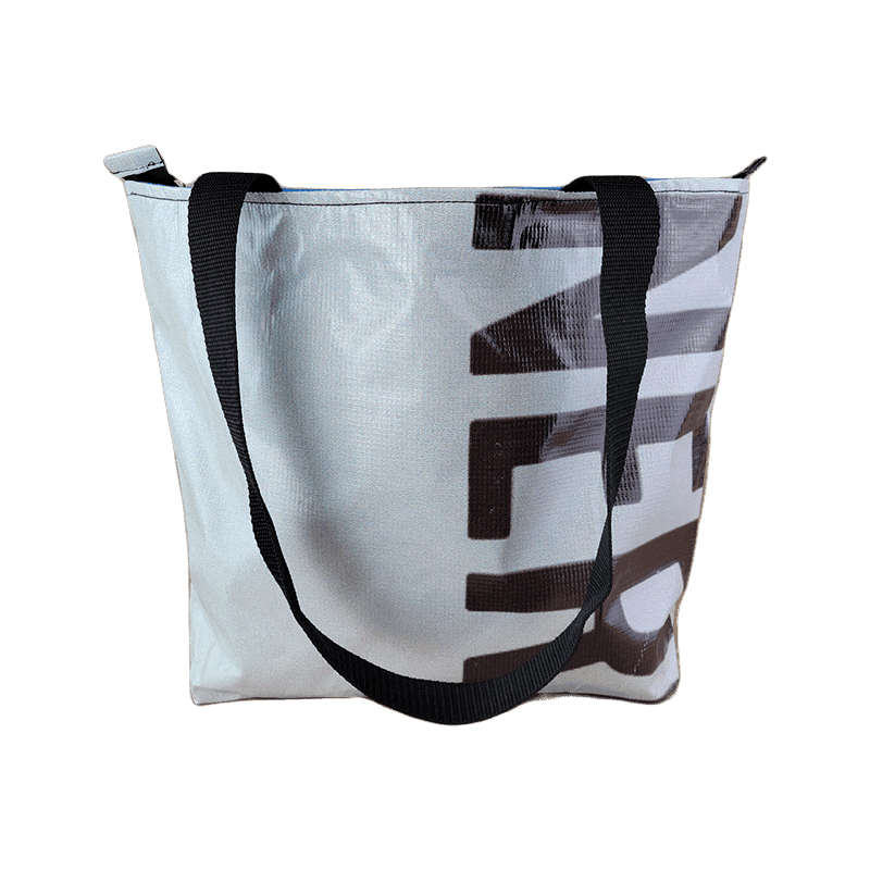 Zippered Tote Bag – Made from Recycled Billboards