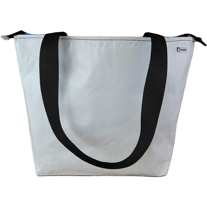 Zippered Tote Bag - Made from Recycled Billboards