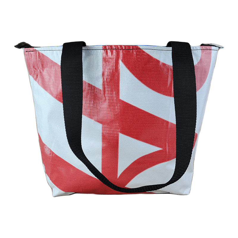 Zippered Tote Bag - Made from Recycled Billboards