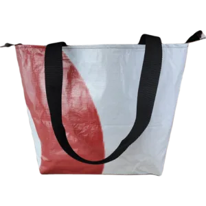 Zippered Tote Bag - Made from Recycled Billboards