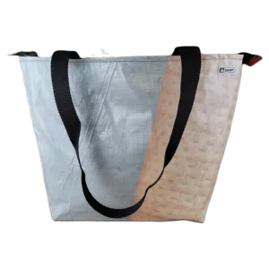 Zippered Tote Bag - Made from Recycled Billboards
