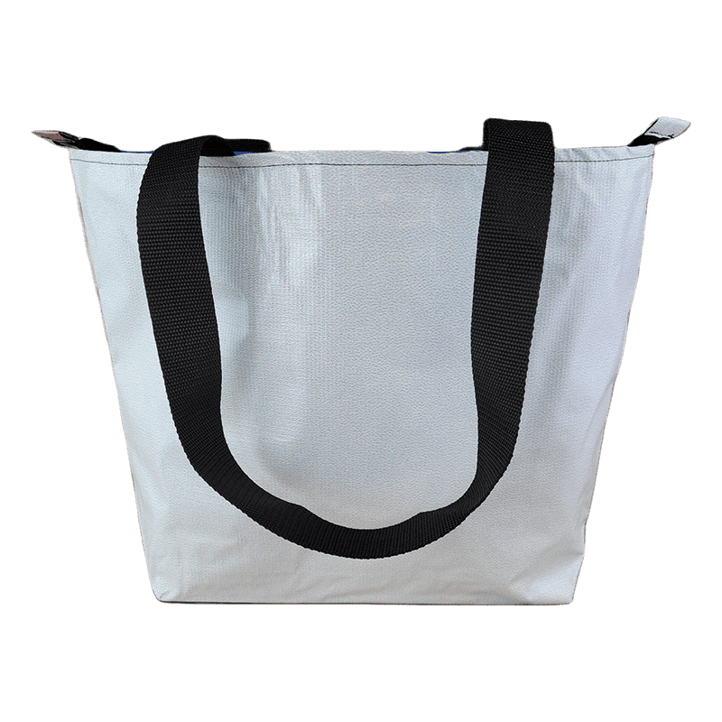 Zippered Tote Bag - Made from Recycled Billboards