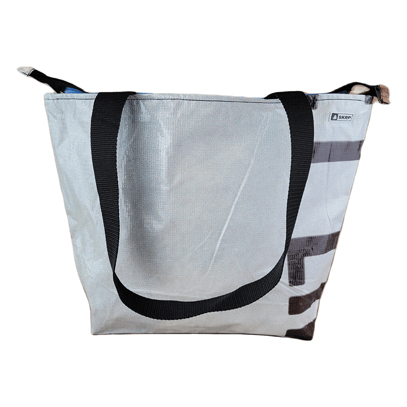 Zippered Tote Bag - Made from Recycled Billboards