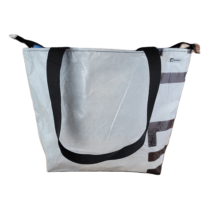 Zippered Tote Bag – Made from Recycled Billboards