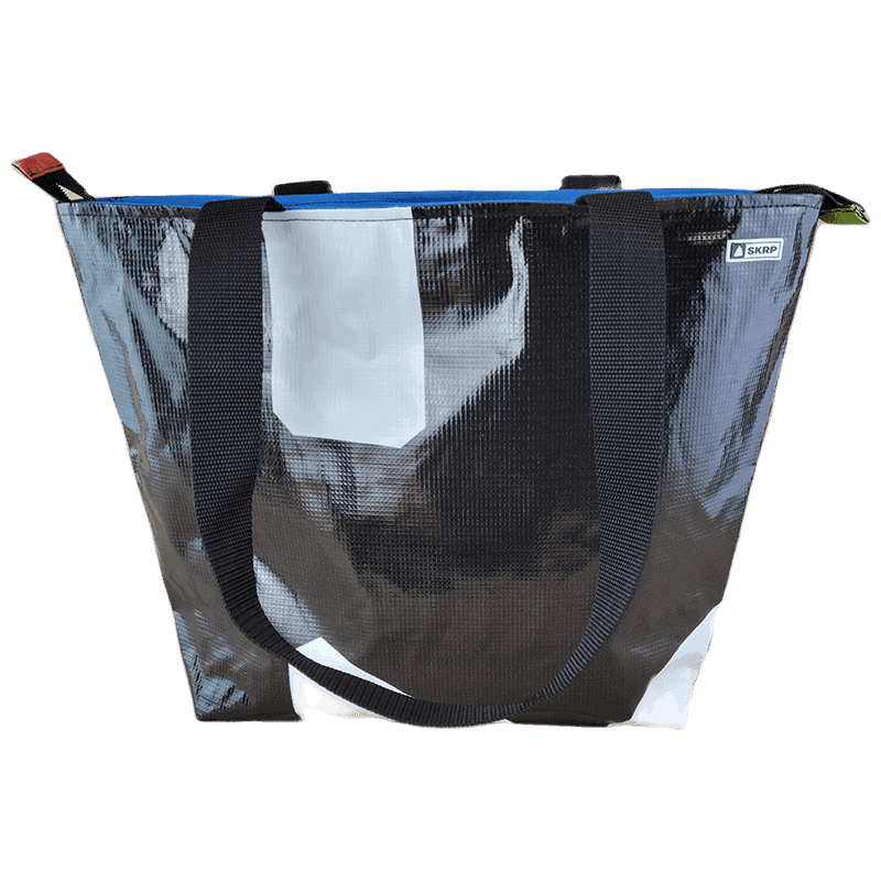 Zippered Tote Bag - Made from Recycled Billboards