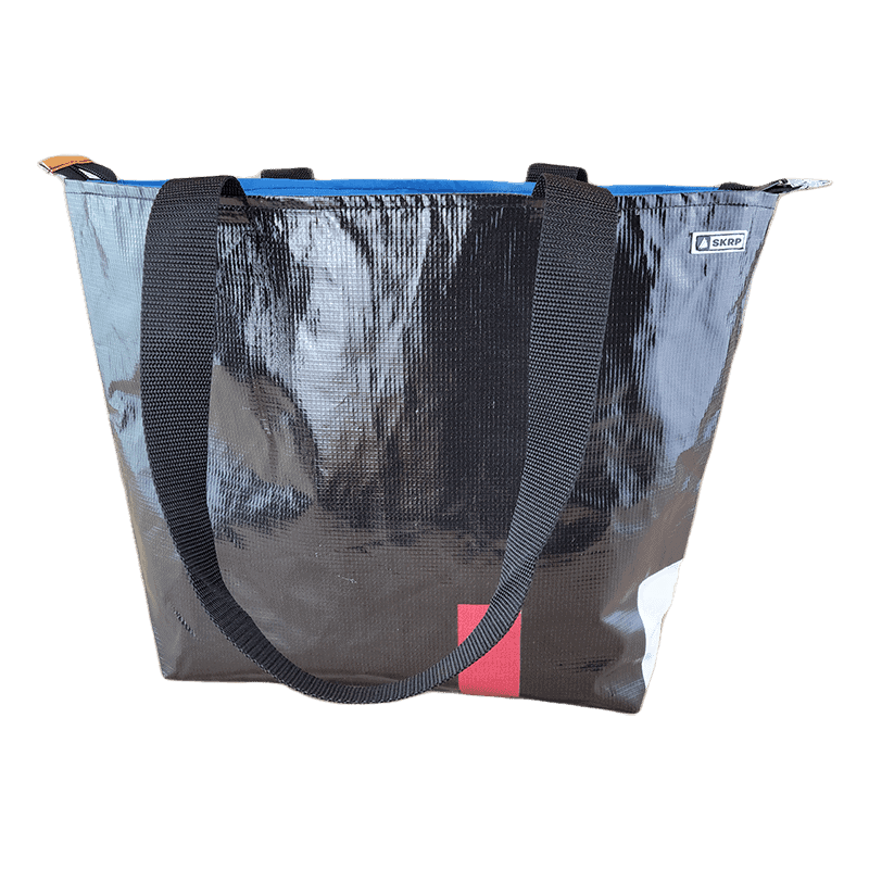 Zippered Tote Bag - Made from Recycled Billboards