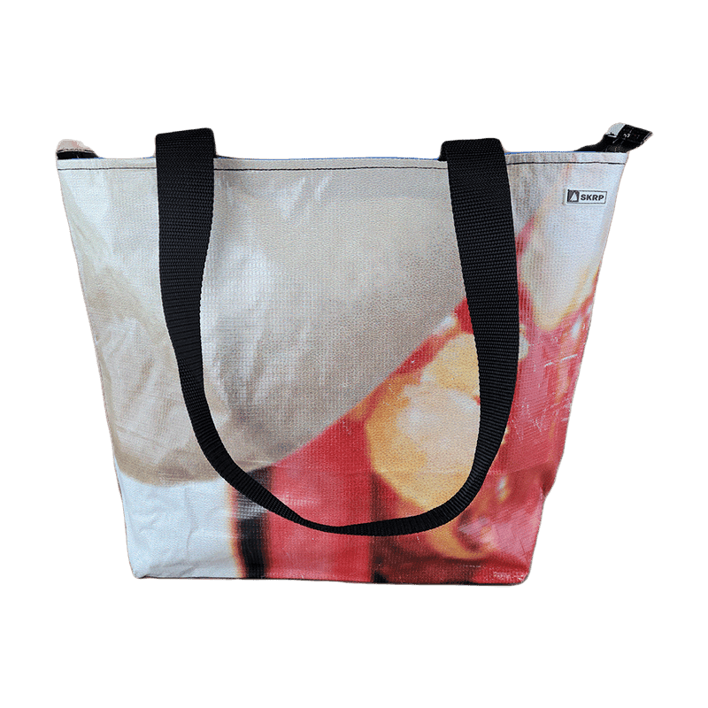 Zippered Tote Bag – Made from Recycled Billboards