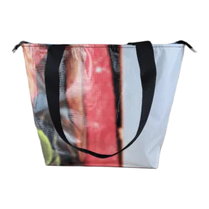 Zippered Tote Bag - Made from Recycled Billboards