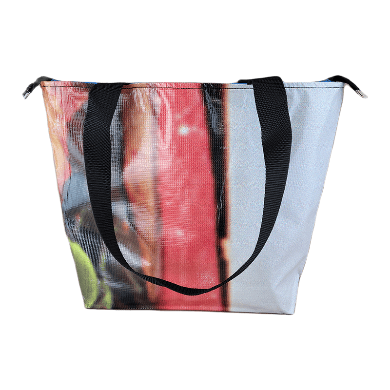 Zippered Tote Bag - Made from Recycled Billboards
