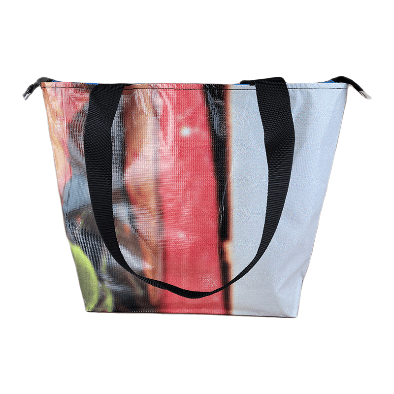 Zippered Tote Bag – Made from Recycled Billboards