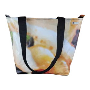 Zippered Tote Bag - Made from Recycled Billboards
