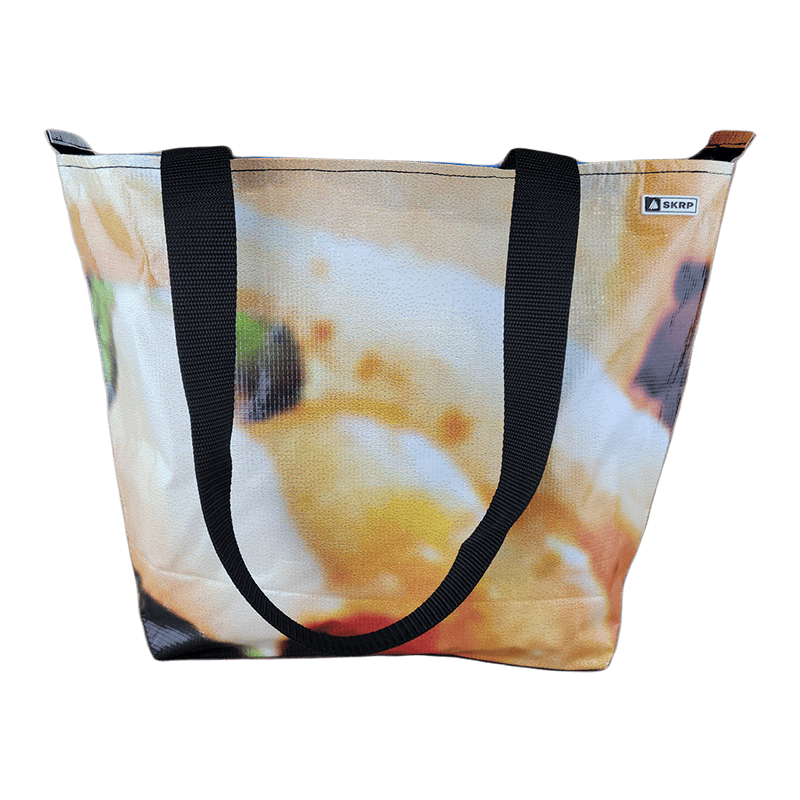 Zippered Tote Bag - Made from Recycled Billboards