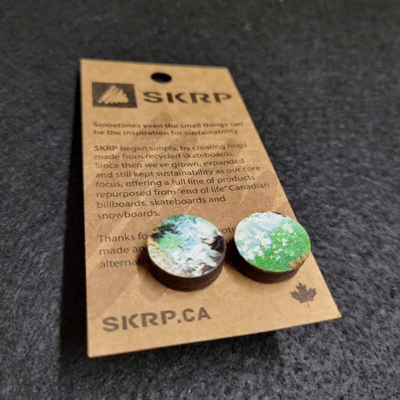 Recycled Skateboard Cufflinks