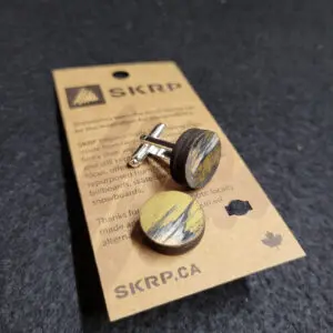 Recycled Skateboard Cufflinks