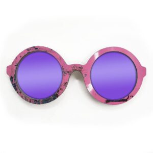 Iris Style Recycled Wooden Skateboard Glasses