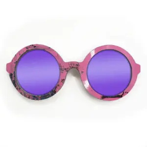 Iris Style Recycled Wooden Skateboard Glasses