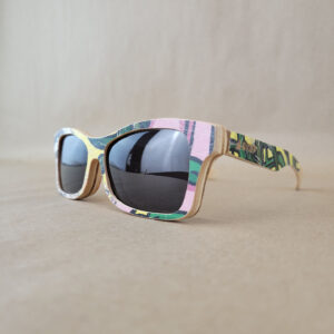 Recycled Wooden Skateboard Sunglasses (Fox style)