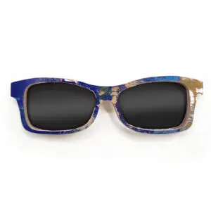Fox Style Recycled Wooden Skateboard Glasses (Large)