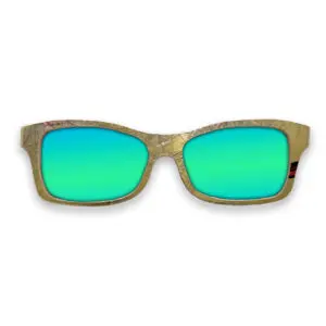 Fox Style Recycled Wooden Skateboard Glasses (Large)