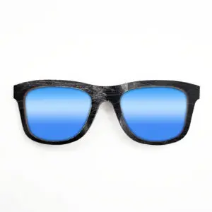 Wayfarer Style Recycled Wooden Skateboard Glasses