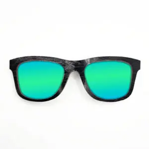 Wayfarer Style Recycled Wooden Skateboard Glasses