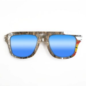 Aviator Style Recycled Wooden Skateboard Glasses