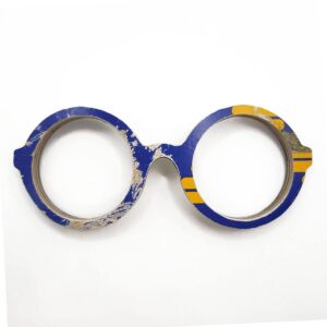 Iris Style Recycled Wooden Skateboard Glasses